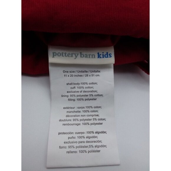 Pottery Barn Kids Emma Angel Woodland Christmas Holiday Stocking Quilted Xmas - Picture 8 of 10